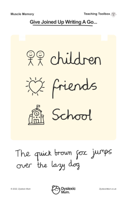 Flash cards to help dyslexic children