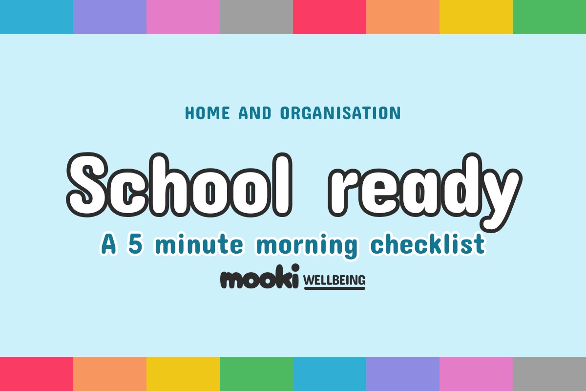 Help dyslexic kids getting ready for school, 5 minute checklist
