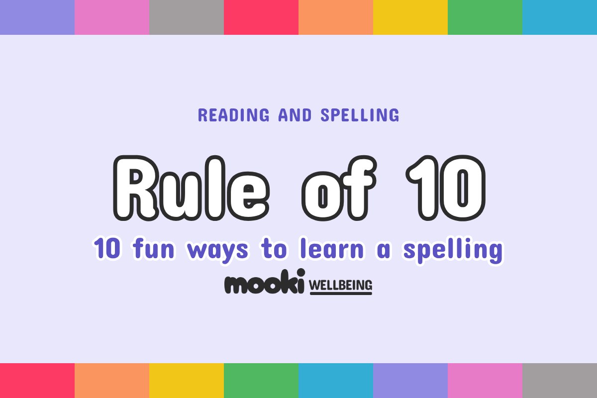 Rule of 10, learn new spellings dyslexic kids