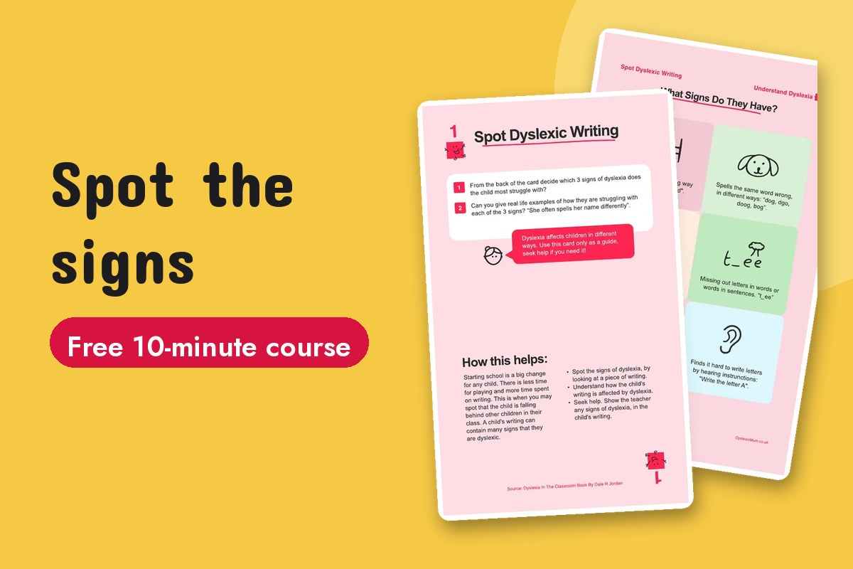 Learn the signs of dyslexia in kids, 10 minutes course