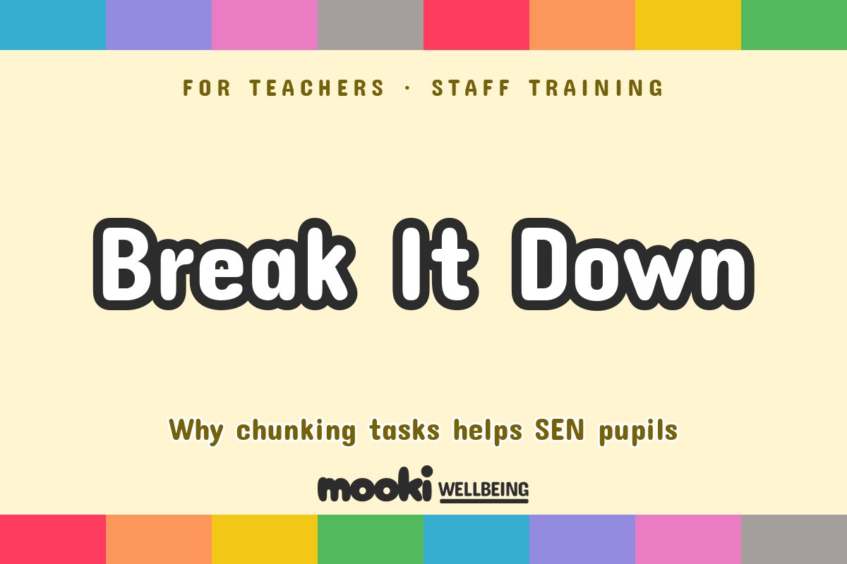 Why does breaking tasks down help SEN pupils? A staff training activity